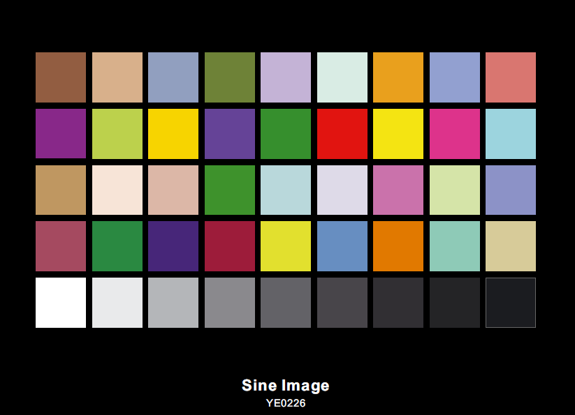 DTV Color Rendition Test Chart-3NH